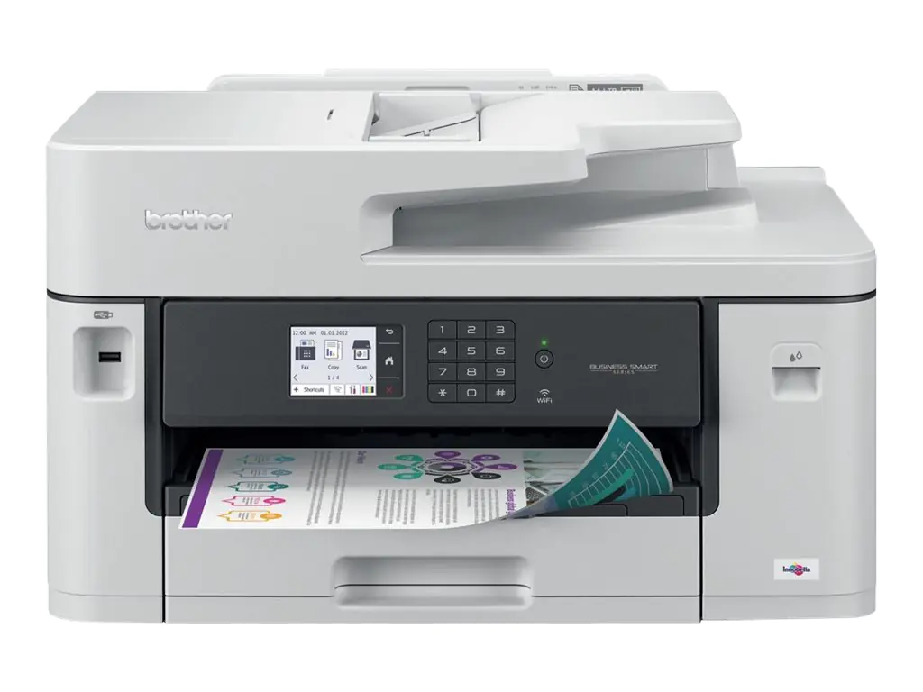 Brother MFC-J5345DW - Multifunktionsdrucker - Farbe - Tintenstrahl - A3/Ledger (Medien) - bis zu 25 Seiten/Min. (Kopieren) - bis zu 28 Seiten/Min. (Drucken) - 250 Blatt - 14.4 Kbps - USB 2.0, LAN, Wi-Fi(n) Brother MFC-J5345DW - Multifunktionsdrucker - Farbe - Tintenstrahl - A3/Ledger (Medien) - bis zu 25 Seiten/Min. (Kopieren) - bis zu 28 Seiten/Min. (Drucken) - 250 Blatt - 14.4 Kbps - USB 2.0, LAN, Wi-Fi(n)
