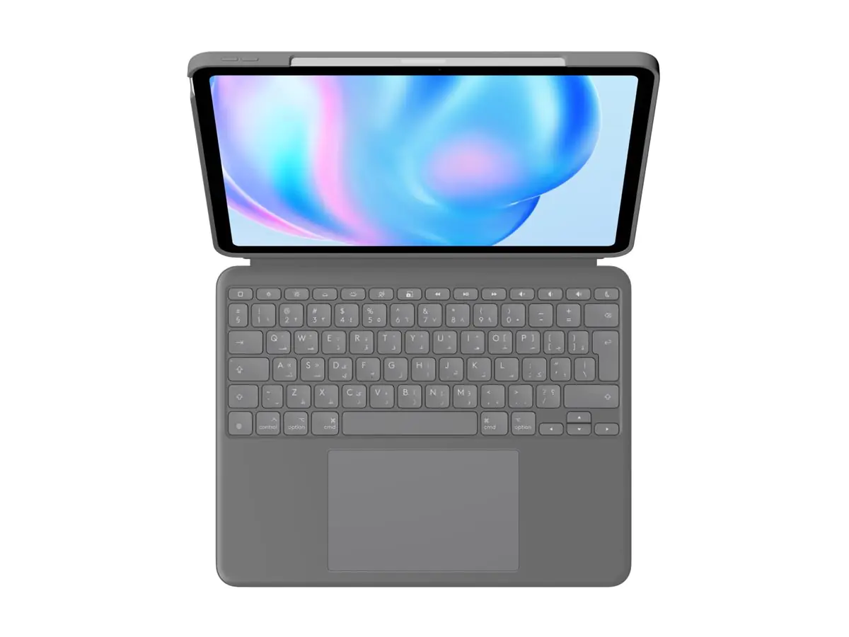 Logitech Combo Touch - Tastatur und Foliohülle - mit Trackpad - hintergrundbeleuchtet - Apple Smart