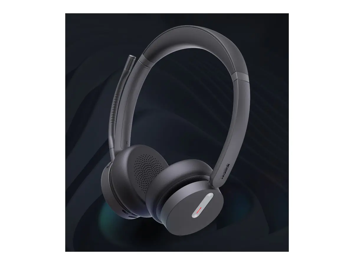 Yealink BH70 Dual - Headset - On-Ear - Bluetooth - kabellos - Adapter USB-A via Bluetooth - Schwarz - UC-zertifiziert