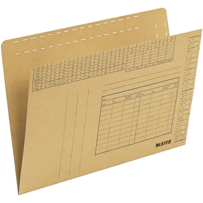 Leitz Einstellmappe DIN A4 250g/m² Natronkarton, recycelt naturbraun 100 St./Pack.