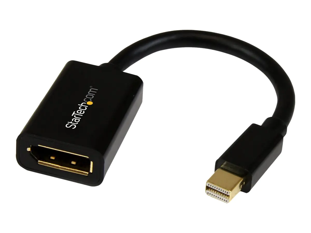 StarTech 6in Mini DisplayPort to DisplayPort Video Cable Adapter (MDP2DPMF6IN) - DisplayPort-Kabel - Mini DisplayPort (M) zu DisplayPort (W) - 15.2 cm - Schwarz - für P/N: CDP2DP141MB, CDP2DP146B, CDP2DPMM1MB, CDP2DPMM6B, DISPLPORT15L, DISPLPORT3L StarTech 6in Mini DisplayPort to DisplayPort Video Cable Adapter (MDP2DPMF6IN) - DisplayPort-Kabel - Mini DisplayPort (M) zu DisplayPort (W) - 15.2 cm - Schwarz - für P/N: CDP2DP141MB, CDP2DP146B, CDP2DPMM1MB, CDP2DPMM6B, DISPLPORT15L, DISPLPORT3L