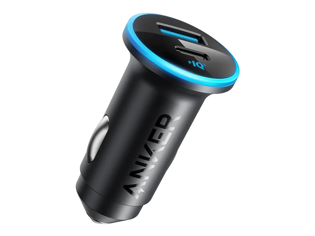 ANKER 323 - Auto-Netzteil - 52.5 Watt - 3 A - Fast Charge, IQ 3.0 - 2 Ausgabeanschlussstellen (USB, USB-C) A2735G11