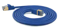WANTEC Extra dünnes CAT7 SSTP Patchkabel, 15 m, Cat7, S/FTP (S-STP), RJ-45, RJ-45, Blau 7138