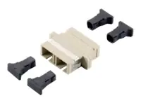 equip Pro - Netzwerkkoppler - SC Single-Modus (W) zu SC Single-Modus (W) - Glasfaser - OM1/OM2 - beige (Packung mit 12)