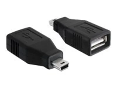 Delock USB adapter - USB-Adapter - USB (W) zu mini-USB Typ B (M) - USB 2.0 - Schwarz Delock USB adapter - USB-Adapter - USB (W) zu mini-USB Typ B (M) - USB 2.0 - Schwarz