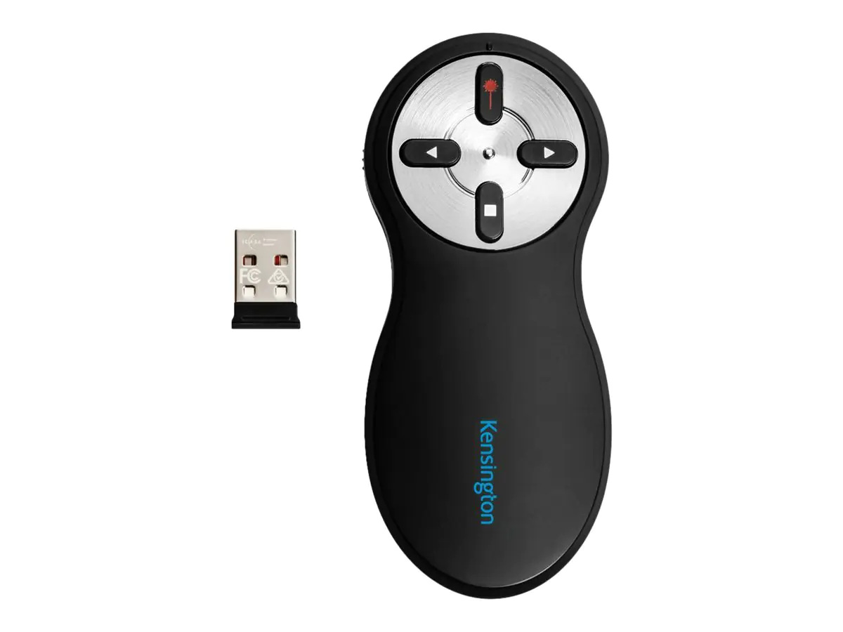 Kensington Fernbedienung Wireless Presenter 2,4 GHz 33374EU sw/silber