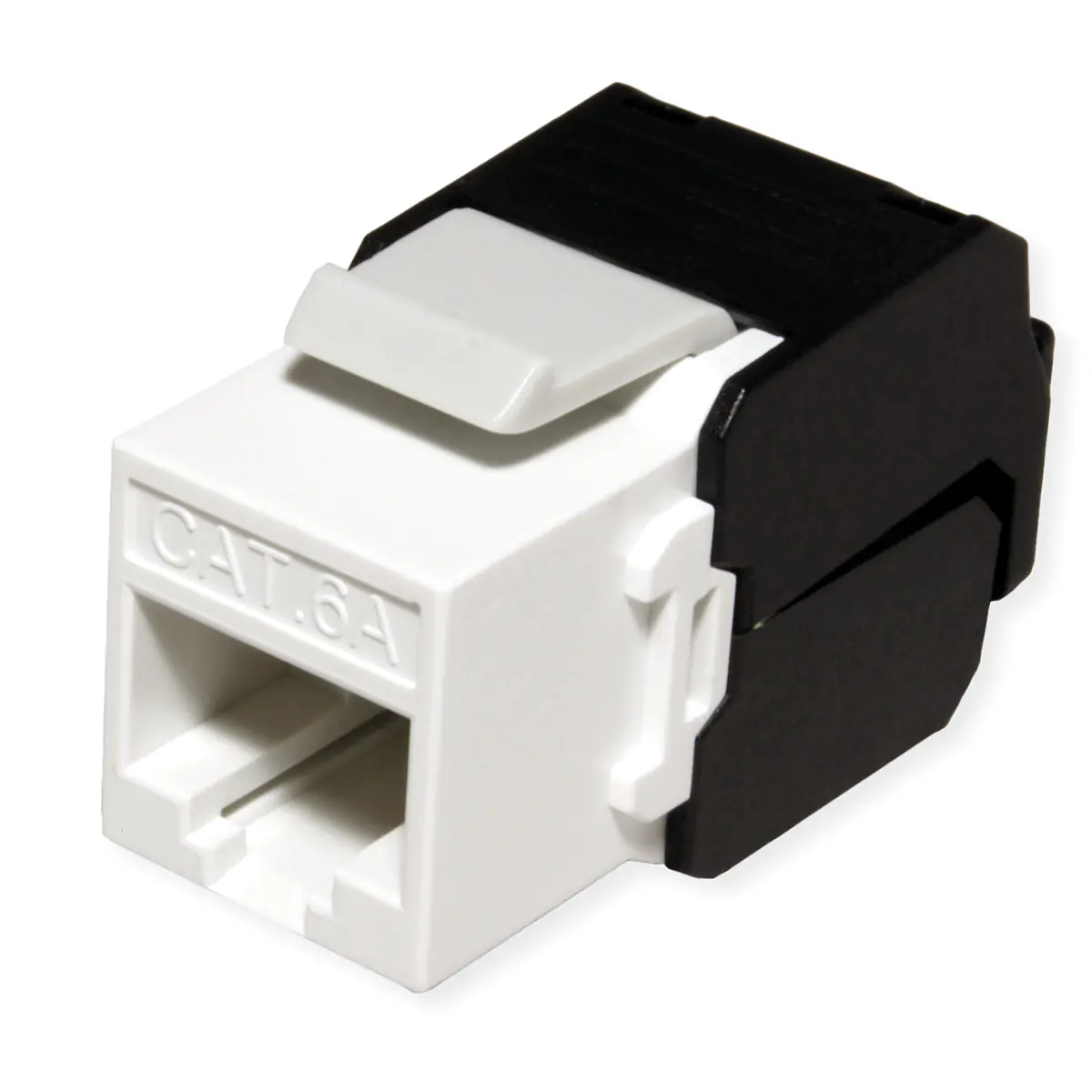 Roline Keystone Jack - Modulare Eingabe - CAT 6a - UTP - RJ-45 - weiß