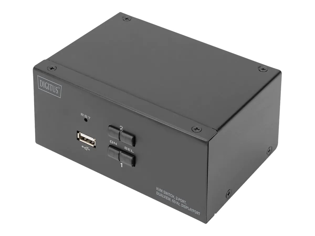 DIGITUS DS-12862 - KVM-/Audio-/USB-Switch - 2 x KVM port(s) - 1 lokaler Benutzer - Desktop DIGITUS DS-12862 - KVM-/Audio-/USB-Switch - 2 x KVM port(s) - 1 lokaler Benutzer - Desktop