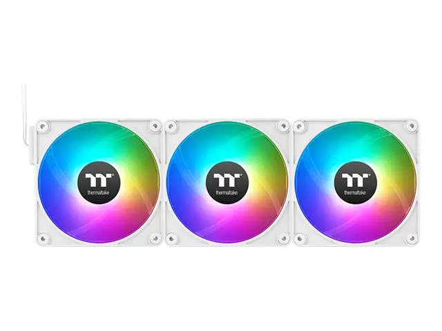 Thermaltake CT140 EX Reverse ARGB Sync - Gehäuselüfter - 140 mm - weiß (Packung mit 3) CL-F195-PL14SW-A