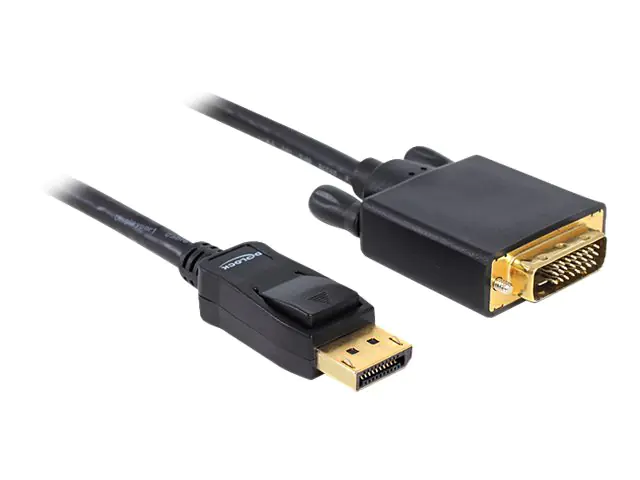 Delock - DVI-Kabel - DisplayPort (M) zu DVI-D (M) - 2 m - Daumenschrauben Delock - DVI-Kabel - DisplayPort (M) zu DVI-D (M) - 2 m - Daumenschrauben