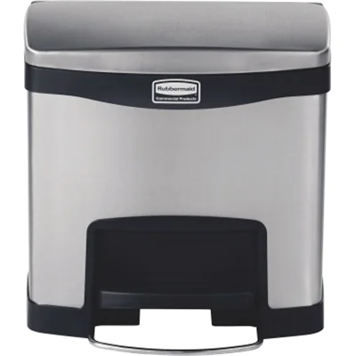 Rubbermaid Tretabfalleimer Slim Jim 1901982 Metall 15l Rubbermaid Tretabfalleimer Slim Jim 1901982 Metall 15l