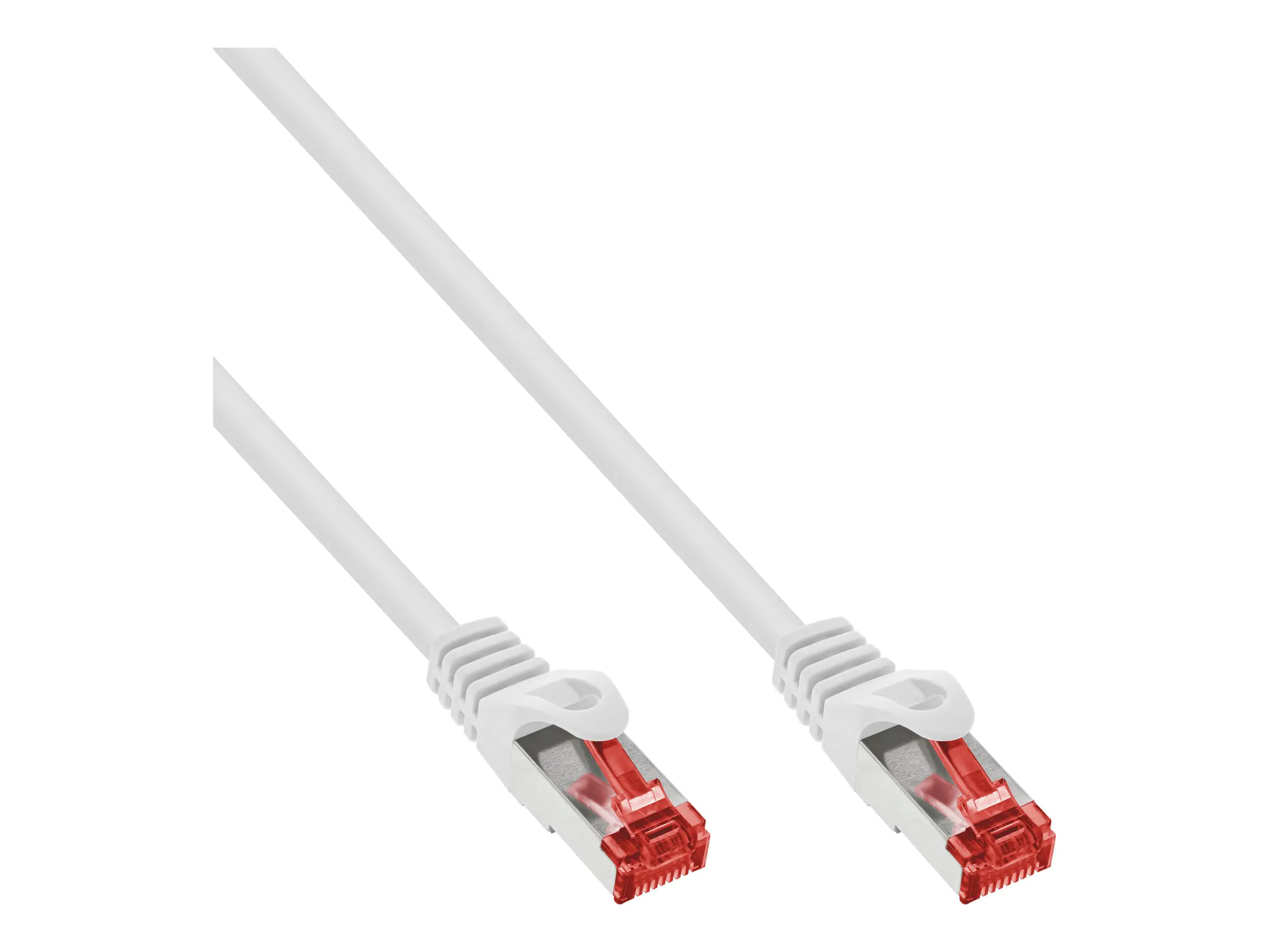 InLine Patchkabel - S/FTP (PiMf) - Cat.6 - 250MHz - PVC - Kupfer - weiß - 50m 76455W