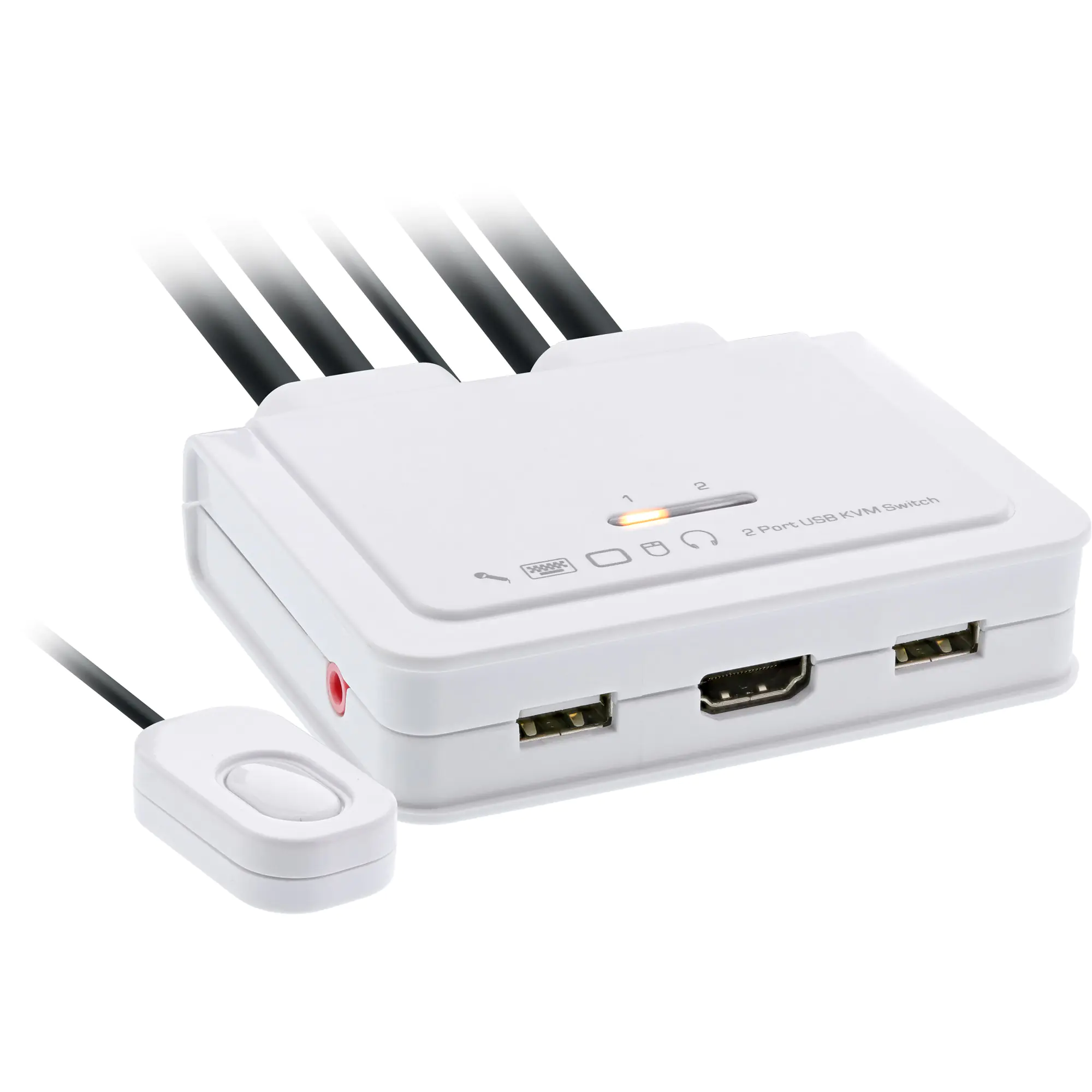 InLine 62613I - KVM-/Audio-/USB-Switch - 2 x KVM/Audio/USB - 1 lokaler Benutzer - Desktop InLine 62613I - KVM-/Audio-/USB-Switch - 2 x KVM/Audio/USB - 1 lokaler Benutzer - Desktop