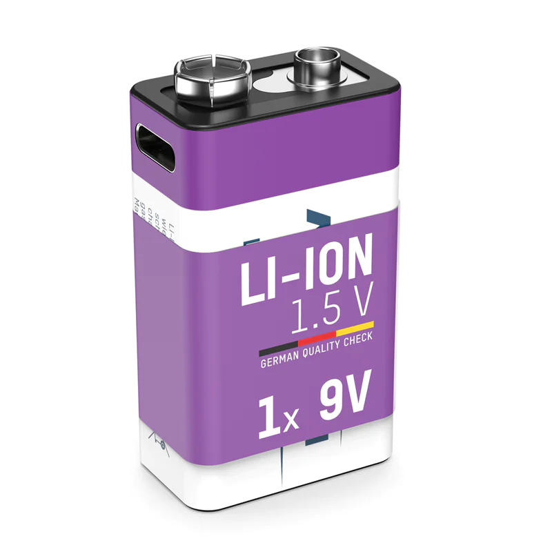 Ansmann 1315-0005, Wiederaufladbarer Akku, 9V, Lithium-Ion (Li-Ion), 9 V, 1 Stück(e), 400 mAh