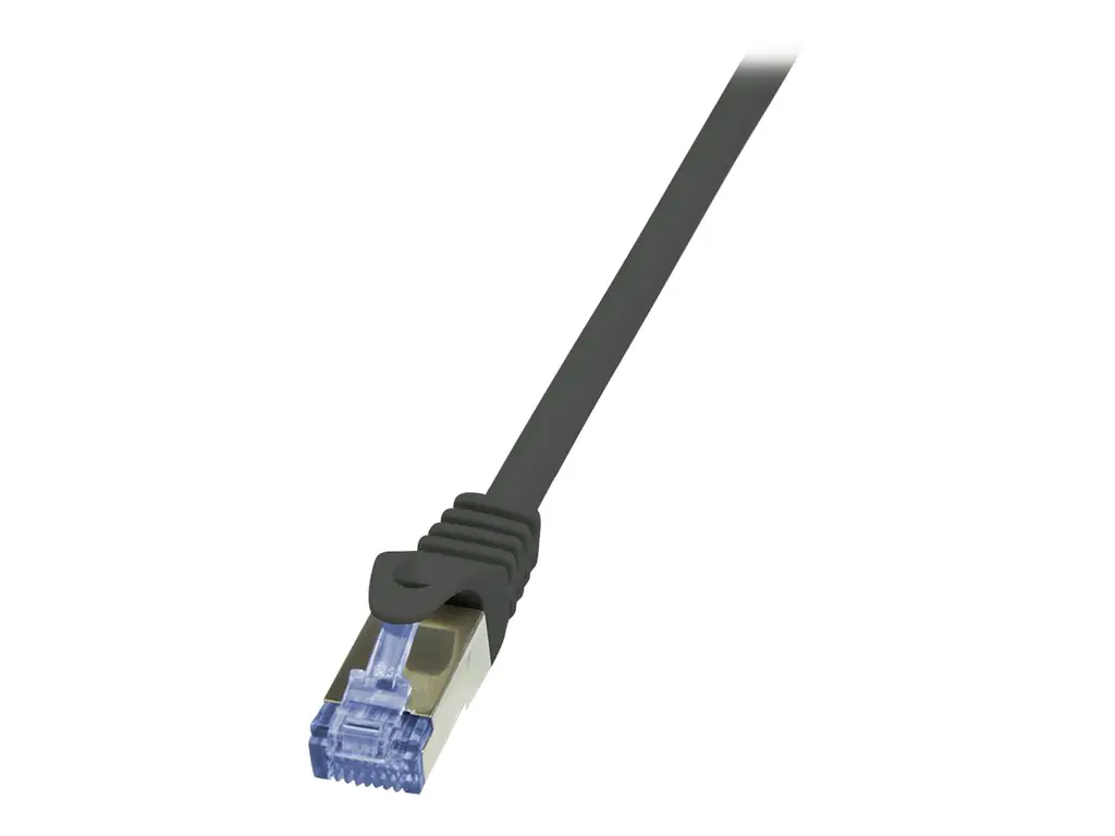 LogiLink PrimeLine - Patch-Kabel - RJ-45 (M) zu RJ-45 (M) - 10 m - SFTP, PiMF - CAT 6a - halogenfrei - Schwarz