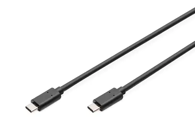 ASSMANN - USB-Kabel - 24 pin USB-C (M) zu 24 pin USB-C (M) - USB 2.0 - 1 m - geformt - Schwarz ASSMANN - USB-Kabel - 24 pin USB-C (M) zu 24 pin USB-C (M) - USB 2.0 - 1 m - geformt - Schwarz