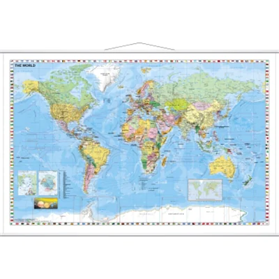 Franken Kartentafel Welt KAM600 137x97cm laminiert Franken Kartentafel Welt KAM600 137x97cm laminiert