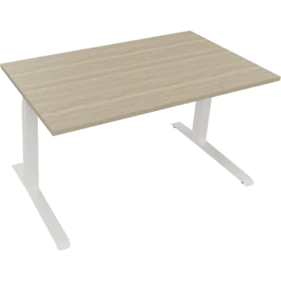 Sitz-/Stehtisch Kufe Doppels. Quad. B1400xT800xH645-1275 si/Lavagrau Sitz-/Stehtisch Kufe Doppels. Quad. B1400xT800xH645-1275 si/Lavagrau