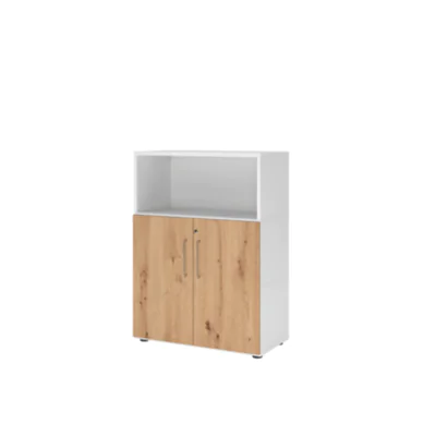 Hammerbacher Regalschrank FlexWall 800 x 1.100 x 417 mm (B x H x T) Flügeltür ohne Rollen Holz Hammerbacher Regalschrank FlexWall 800 x 1.100 x 417 mm (B x H x T) Flügeltür ohne Rollen Holz