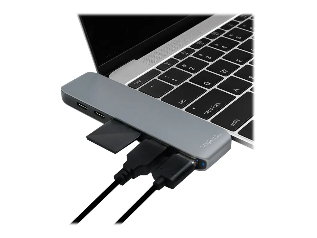LogiLink USB-C 7-in-1 Multifunctional Hub - Dockingstation UA0302
