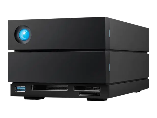 LaCie 2big Dock STLG16000400 - Festplatten-Array - 16 TB - 2 Schächte (SATA-600) - HDD 8 TB x 2 - Thunderbolt 4, USB 3.2 Gen 2 (extern) - mit 5 Jahre Servicevertrag für Datenwiederherstellung