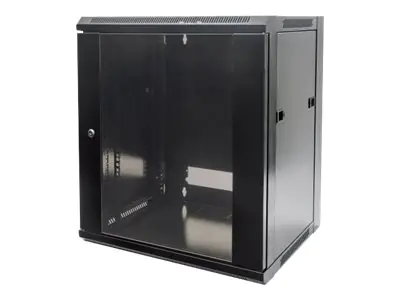 Intellinet Network Cabinet, Wall Mount (Standard), 6U, Usable Depth 260mm/Width 510mm, Black, Flatpack, Max 60kg, Metal & Glass Door, Back Panel, Removeable Sides, Suitable also for use on desk or floor, 19",Parts for wall install (eg screws/rawl plugs) n Intellinet Network Cabinet, Wall Mount (Standard), 6U, Usable Depth 260mm/Width 510mm, Black, Flatpack, Max 60kg, Metal & Glass Door, Back Panel, Removeable Sides, Suitable also for use on desk or floor, 19",Parts for wall install (eg screws/rawl plugs) n