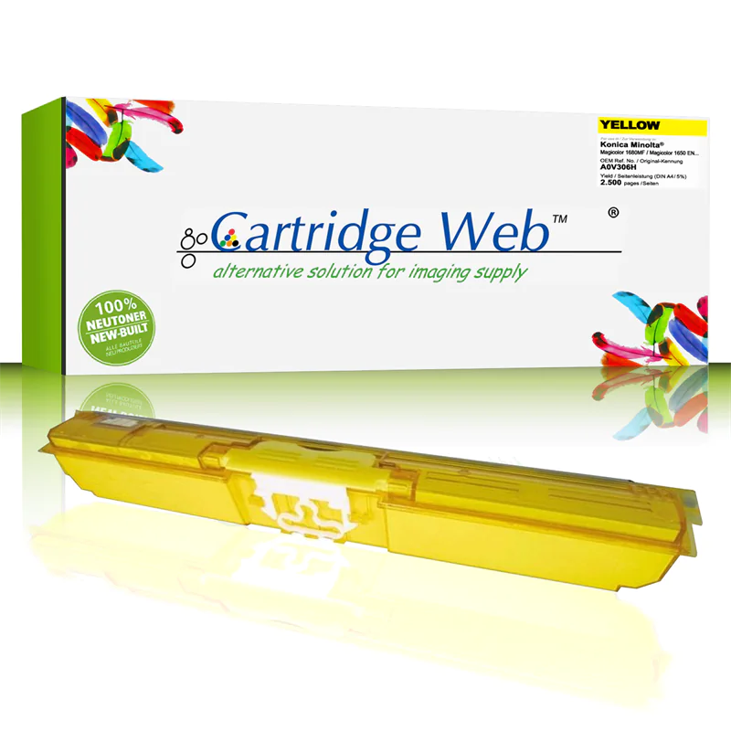 CartridgeWeb Toner kompatibel zu Konica Minolta A0V306H Gelb 2.500 Seiten 1 Stück