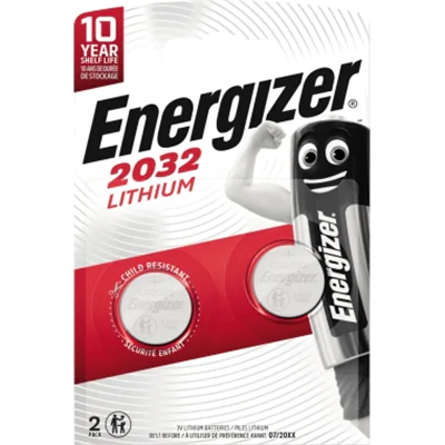 Energizer Knopfzelle CR 2032 E301021402 Lithium 2 St./Pack. Energizer Knopfzelle CR 2032 E301021402 Lithium 2 St./Pack.