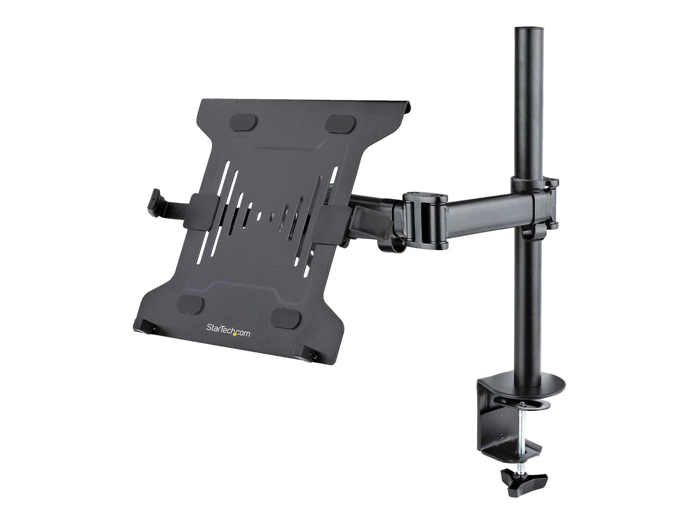 StarTech.com Monitor und Laptop halterung mit Tischbefestigung - Befestigungskit (Tablett, Gelenkarm, Spannbefestigung für Tisch, Stange) A-LAPTOP-DESK-MOUNT