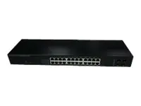 Longshine LCS-GSP9428 - Switch - Smart - 24 x 10/100/1000 (PoE+) + 4 x Gigabit SFP - Desktop - PoE+ (370 W)