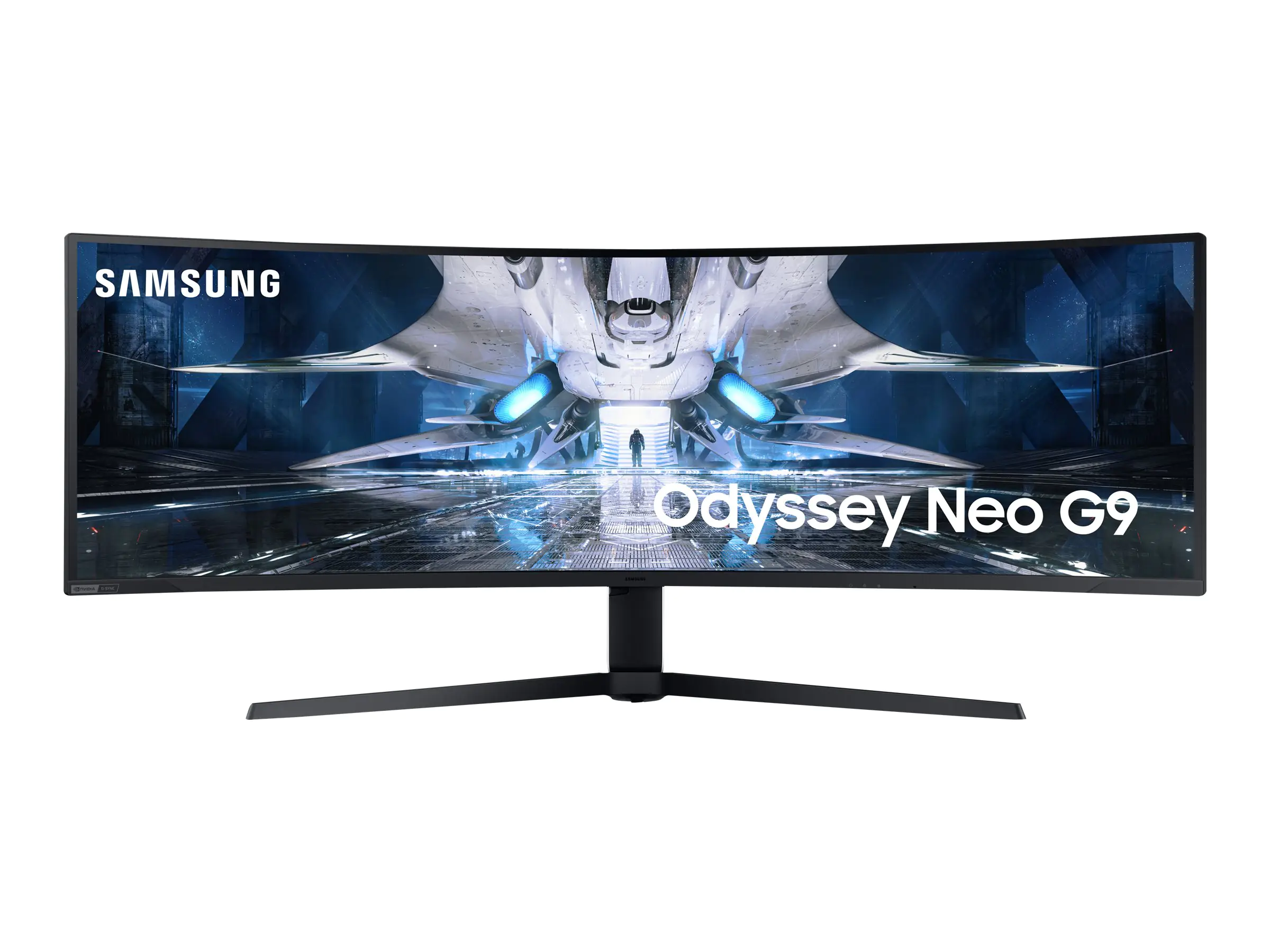 Samsung Odyssey G9 S49AG954NP - G95NA Series - QLED-Monitor - Gaming - gebogen - 124.5 cm (49") - 5120 x 1440 Dual Quad HD @ 240 Hz - VA - 2000 cd/m² - 1000000:1 - HDR10+, Quantum HDR 2000 - 1 ms - 2xHDMI, DisplayPort - Schwarz