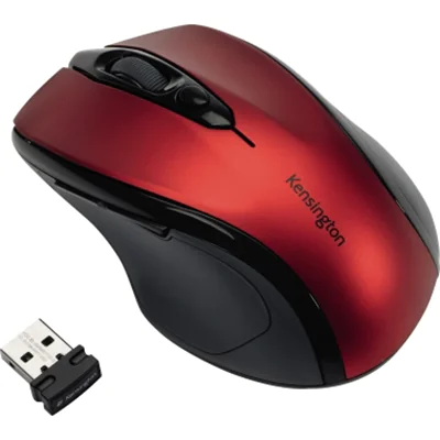 Kensington Optische PC Maus Pro Fit® Rechtshänder USB-A 10m Batterie inkl. Nano-USB-Empfänger rubinrot Kensington Optische PC Maus Pro Fit® Rechtshänder USB-A 10m Batterie inkl. Nano-USB-Empfänger rubinrot