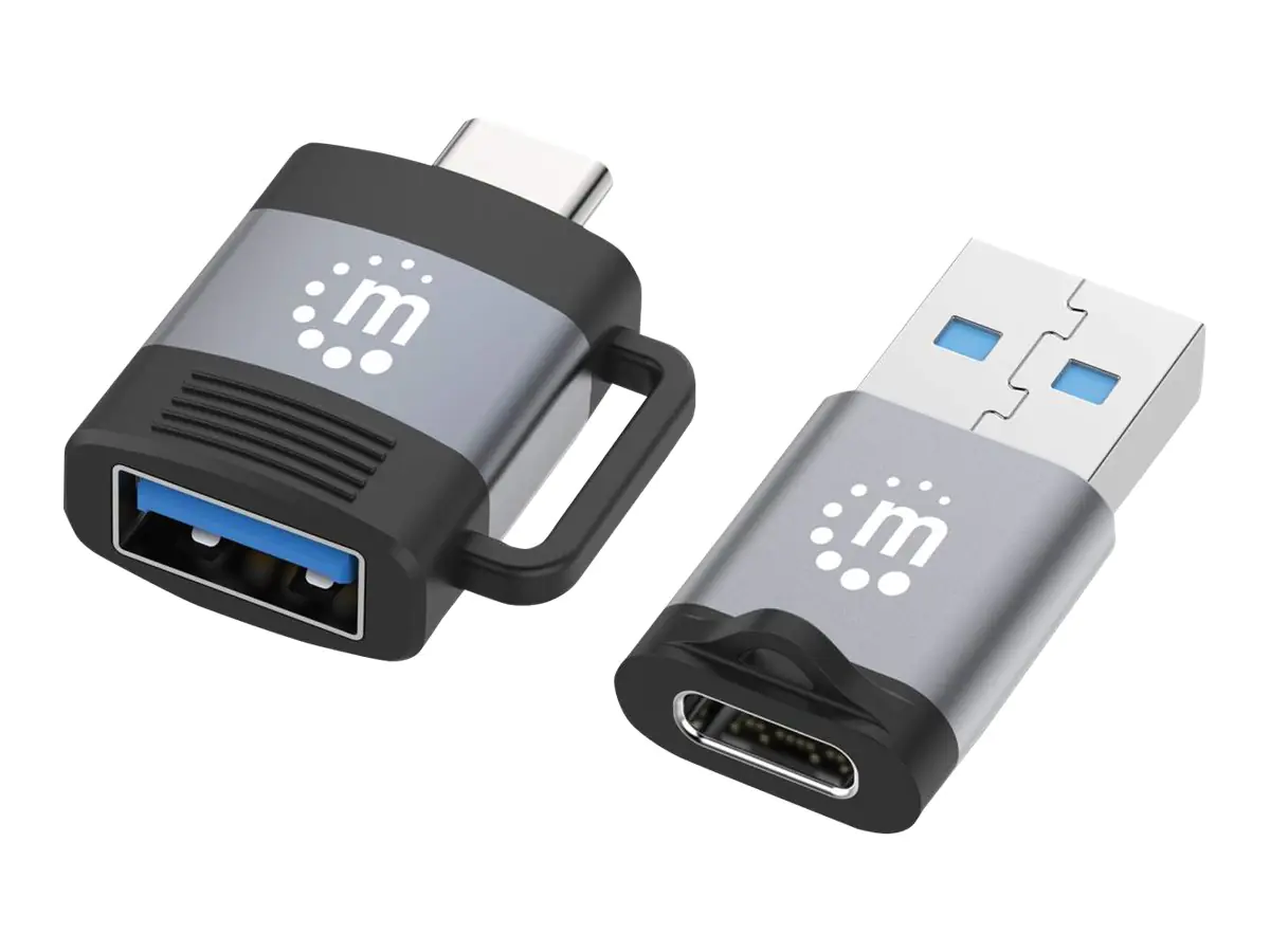 Manhattan - USB-C Adapterkit - USB 3.2 Gen 1 - 3 A - Schwarz, Space-grau Manhattan - USB-C Adapterkit - USB 3.2 Gen 1 - 3 A - Schwarz, Space-grau