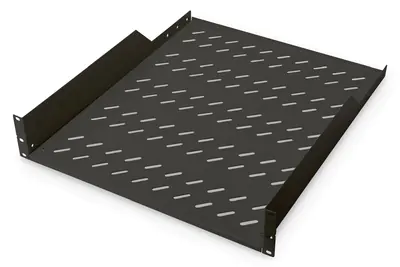 Digitus DN-19 TRAY-2-55-SW - Rack - Regal - RAL 9005 - 2U - 48.3 cm (19")