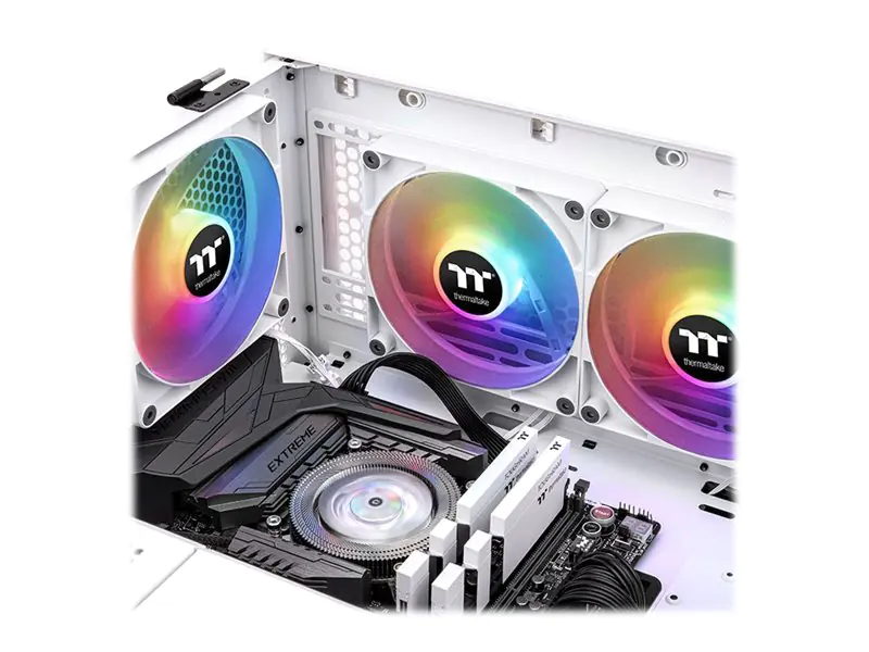 Thermaltake CT120 ARGB Sync - Gehäuselüfter - 120 mm - weiß (Packung mit 2) CL-F153-PL12SW-A