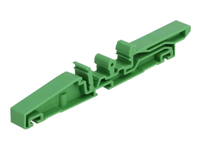 DeLOCK - DIN-Schienenklammer - grün (Packung mit 4) DeLOCK - DIN-Schienenklammer - grün (Packung mit 4)