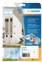 HERMA Etiketten aus Silphie-Papier 97 x 42.3 mm naturbraun selbstklebend permanent
