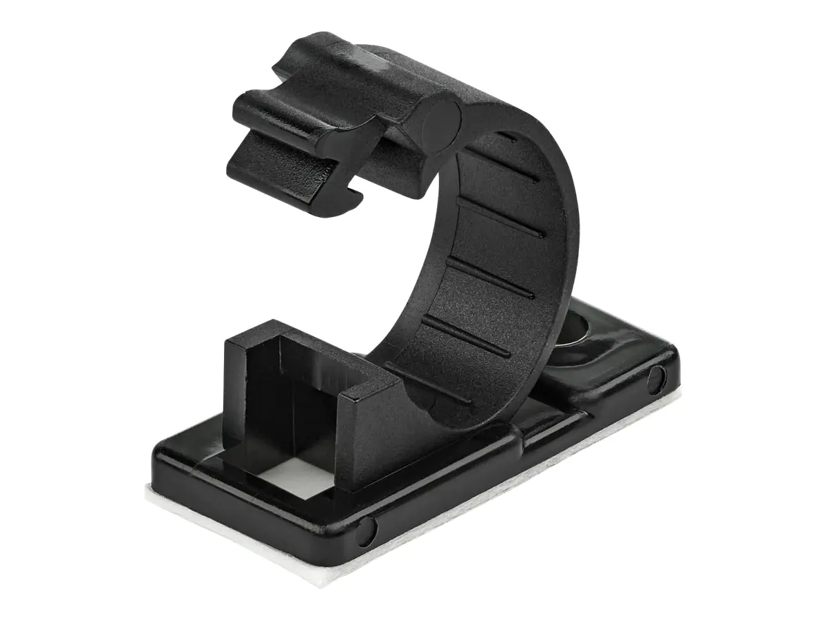 StarTech 100 Selbstklebende Kabelklemmen Mittel - PC Kabelmanagement/Kabelhalterung - Kabel Organisator - Netzwerk/USB/Ethernet Kabelclips - Nylonklemme UL/94V-2 Brandklasse - Schwarz (CBMCC2) - Kabelklammer - Schwarz - TAA-konform (Packung mit 100) StarTech 100 Selbstklebende Kabelklemmen Mittel - PC Kabelmanagement/Kabelhalterung - Kabel Organisator - Netzwerk/USB/Ethernet Kabelclips - Nylonklemme UL/94V-2 Brandklasse - Schwarz (CBMCC2) - Kabelklammer - Schwarz - TAA-konform (Packung mit 100)
