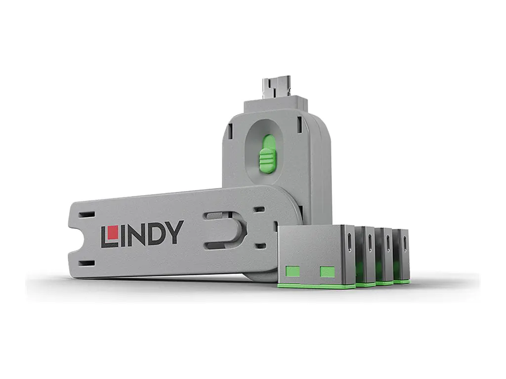 Lindy USB Port Blocker - USB-Portblocker - grün 40451