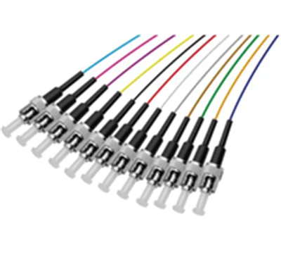 Exertis Connect LWL Faserpigtails farbig 12x Stecker OM3 Multimode St/UPC 2.0 m - Single- bzw. Exertis Connect LWL Faserpigtails farbig 12x Stecker OM3 Multimode St/UPC 2.0 m - Single- bzw.
