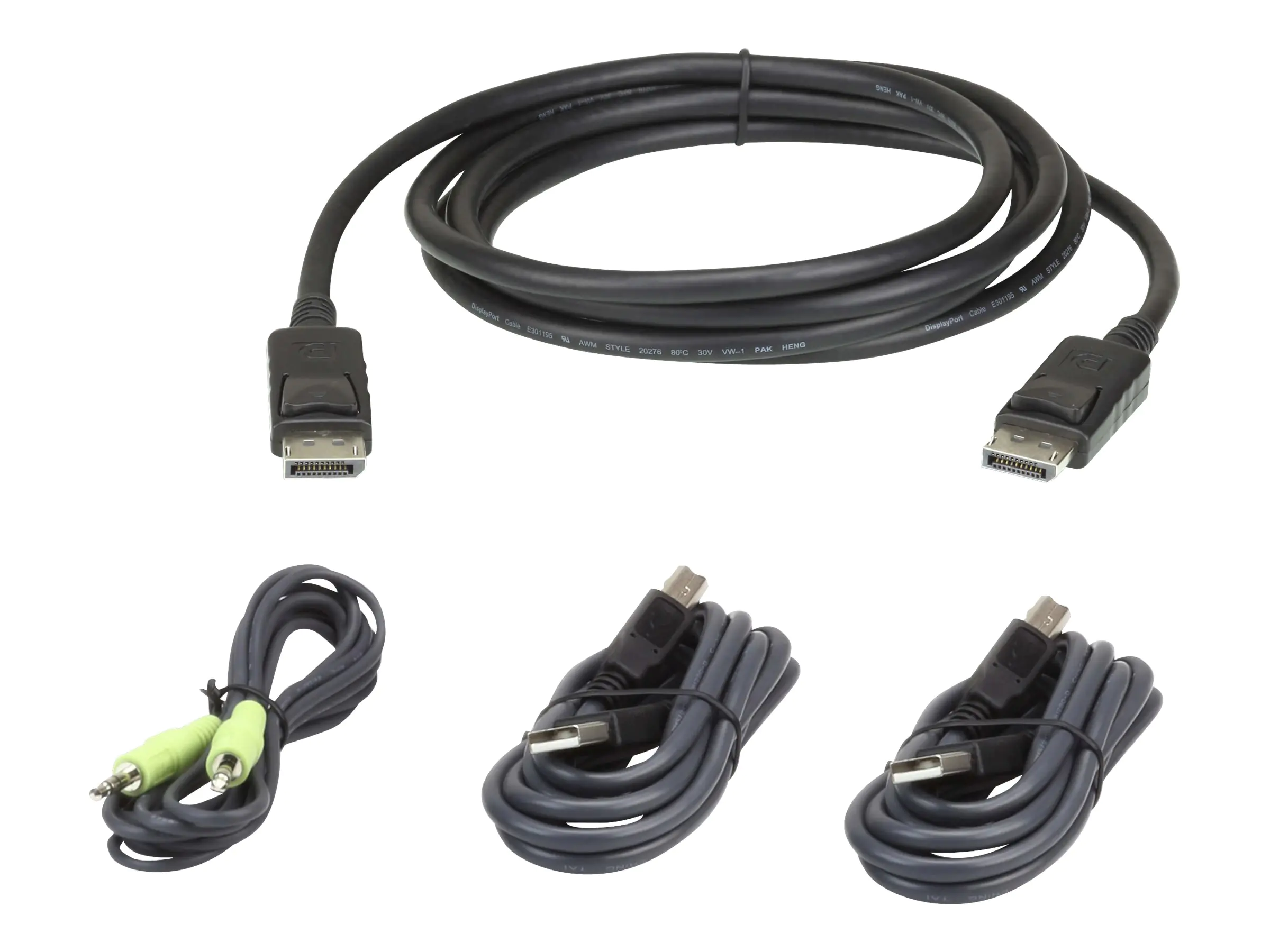 ATEN 2L-7D03UDPX4 - Tastatur- / Video- / Maus- (KVM-) Kabelkit - TAA-konform - für ATEN CS1182DP4C, CS1184DP4C ATEN 2L-7D03UDPX4 - Tastatur- / Video- / Maus- (KVM-) Kabelkit - TAA-konform - für ATEN CS1182DP4C, CS1184DP4C
