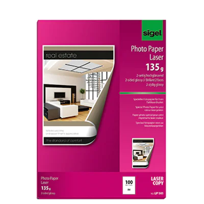 SIGEL Fotopapier LP141 DIN A4 135g hochweiß 100 Bl./Pack. SIGEL Fotopapier LP141 DIN A4 135g hochweiß 100 Bl./Pack.