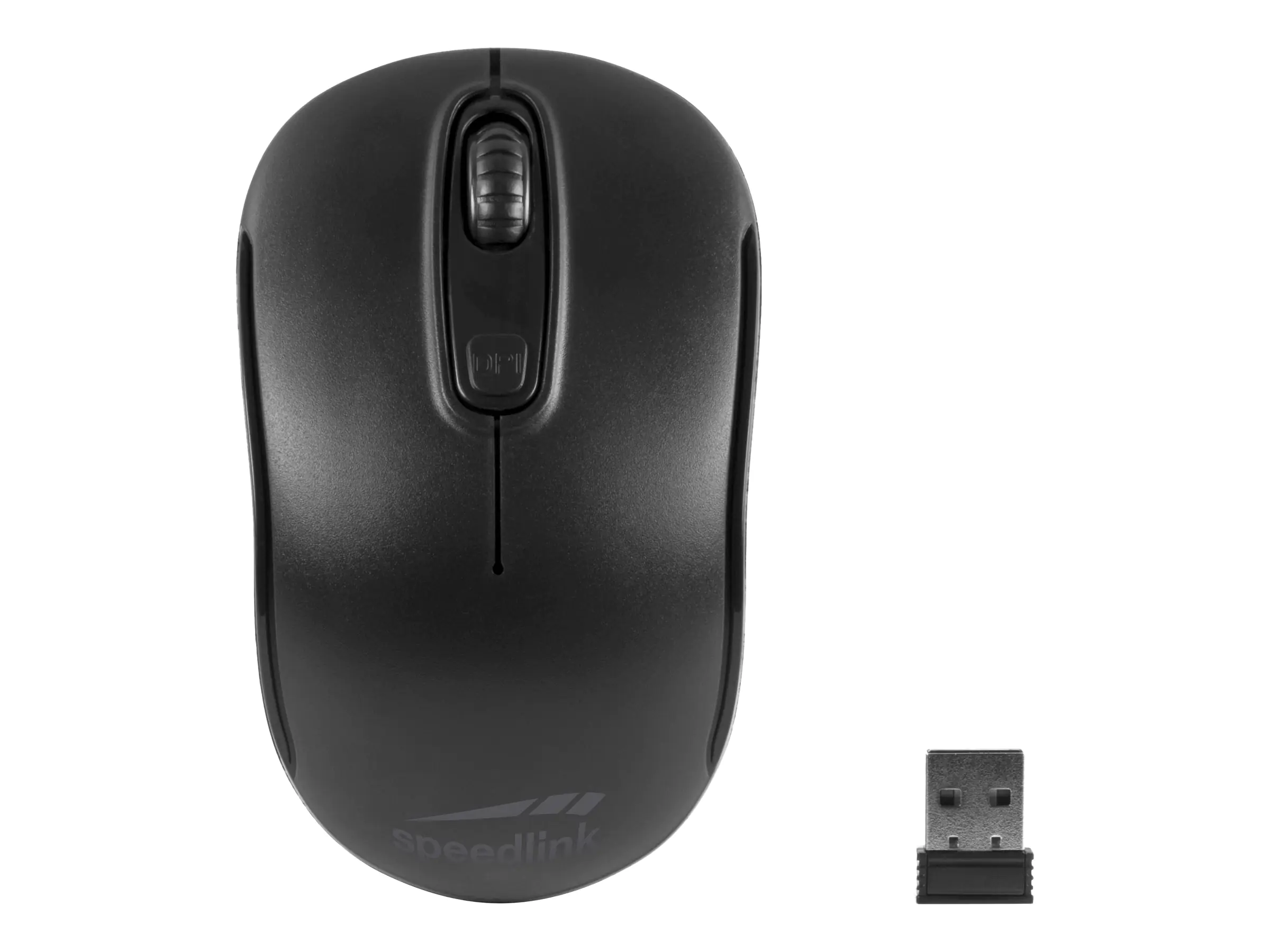 SPEEDLINK Ceptica - Maus - rechts- und linkshändig - 3 Tasten - kabellos - 2.4 GHz - kabelloser Empfänger (USB) SL-630013-BKBK