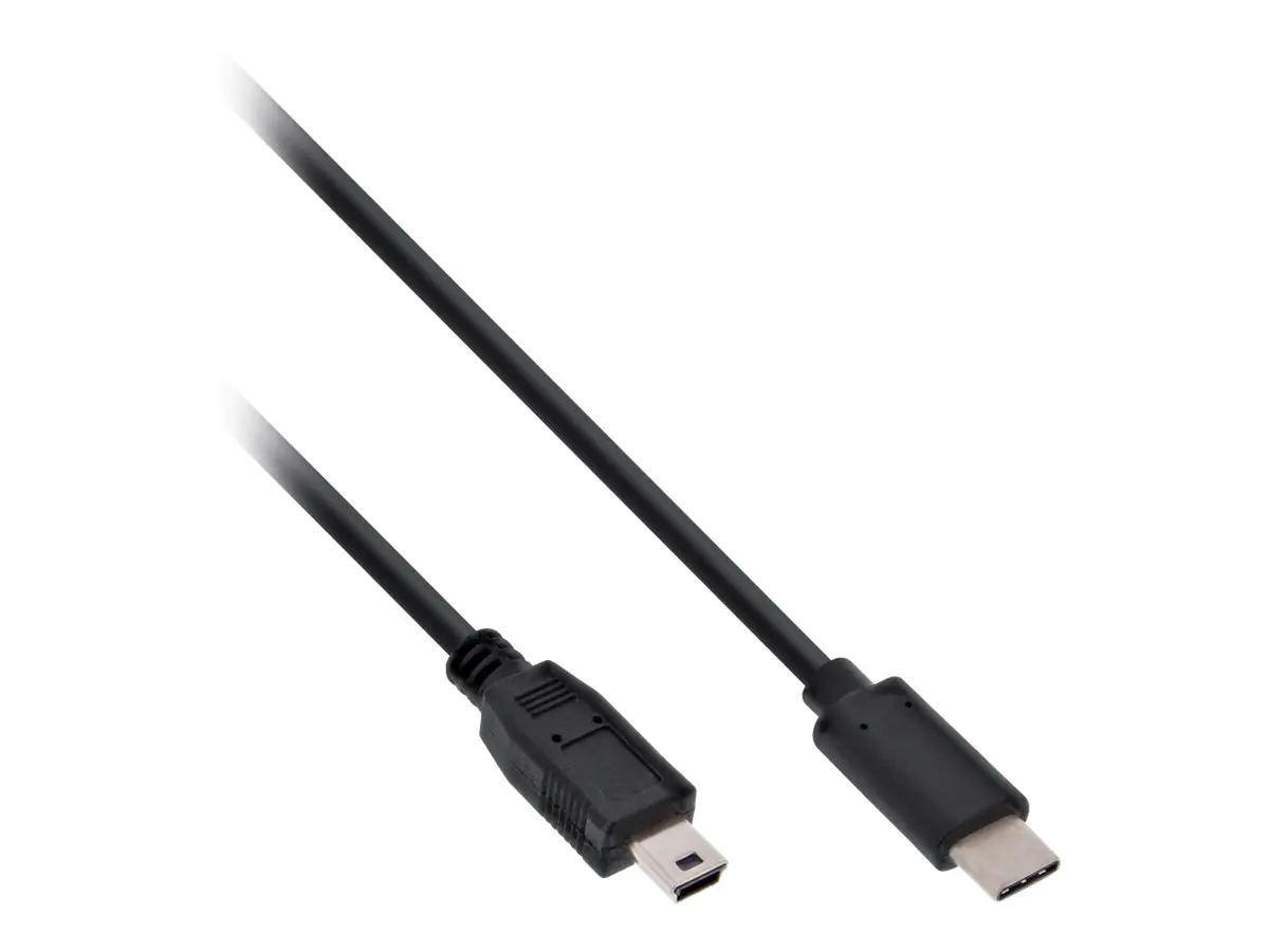InLine - USB-Kabel - USB-C (M) bis Mini-USB, Typ B (M) - USB 2.0 - 0.5 A - 2 m - Schwarz InLine - USB-Kabel - USB-C (M) bis Mini-USB, Typ B (M) - USB 2.0 - 0.5 A - 2 m - Schwarz