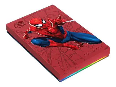 Seagate FireCuda STKL2000417 - Spider-Man Special Edition - Festplatte - 2 TB - extern (tragbar) - USB 3.2 Gen 1 - mit 2 Jahre Seagate Rescue Datenwiederherstellung - für Sony PlayStation 4, Sony PlayStation 4 Pro, Sony PlayStation 4 Slim, Sony PlayStatio