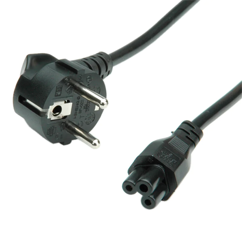 VALUE - Stromkabel - CEE 7/7 (M) zu IEC 60320 C5 - Wechselstrom 250 V - 1.8 m - 90° Stecker - Schwarz VALUE - Stromkabel - CEE 7/7 (M) zu IEC 60320 C5 - Wechselstrom 250 V - 1.8 m - 90° Stecker - Schwarz
