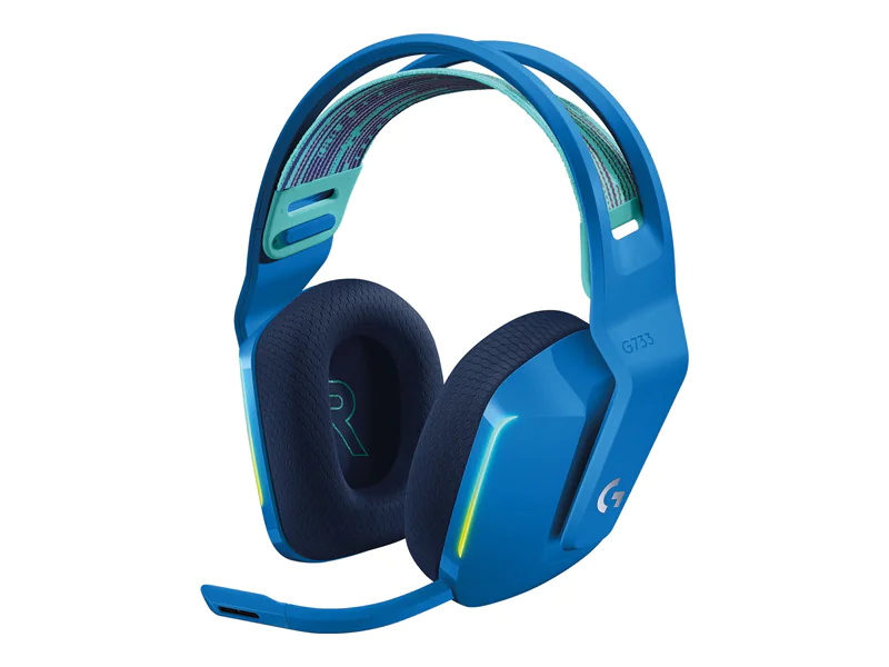 Logitech G G733 LIGHTSPEED Wireless RGB Gaming Headset - Headset - ohrumschließend - 2,4 GHz - kabellos - Blau Logitech G G733 LIGHTSPEED Wireless RGB Gaming Headset - Headset - ohrumschließend - 2,4 GHz - kabellos - Blau