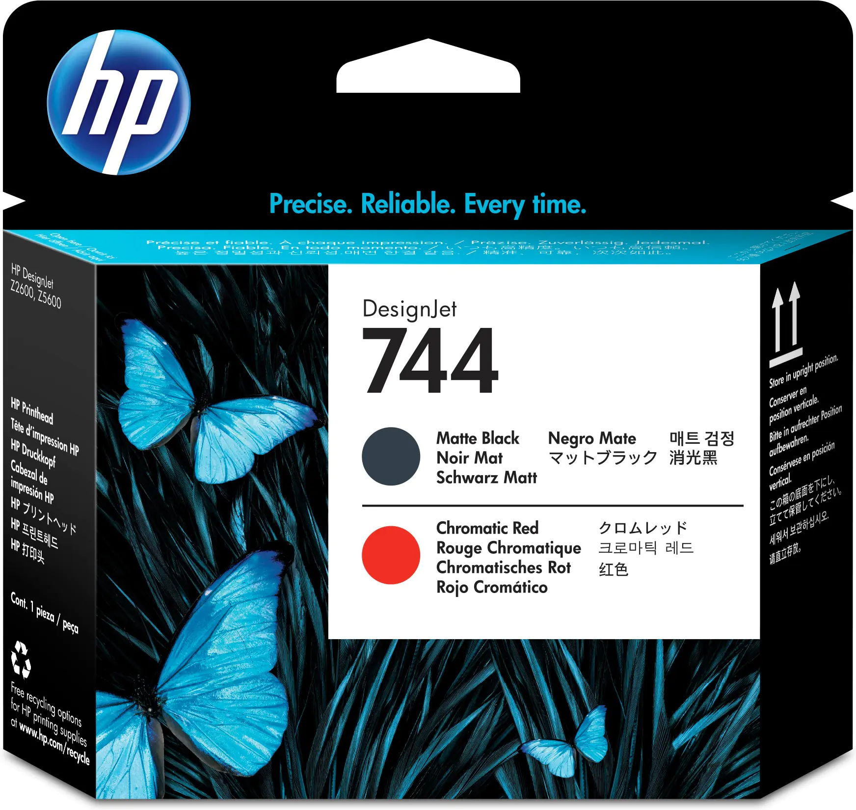 HP 744 - Schwarz, Chromatic Red - Druckkopf - für DesignJet HD Pro MFP, Z2600 PostScript, Z5600 PostScript HP 744 - Schwarz, Chromatic Red - Druckkopf - für DesignJet HD Pro MFP, Z2600 PostScript, Z5600 PostScript