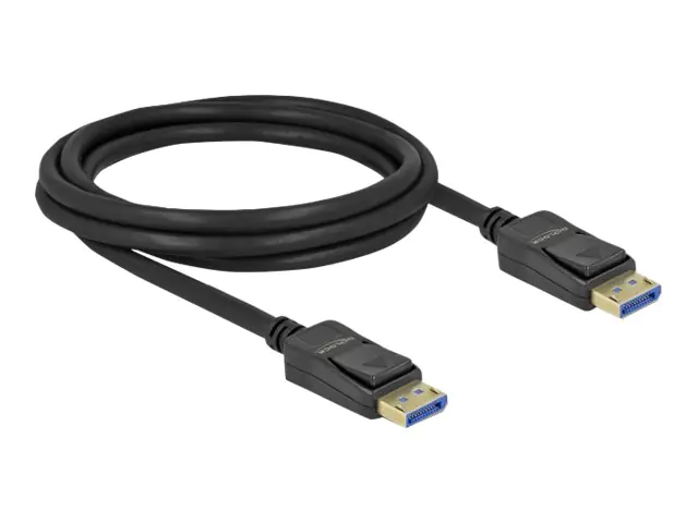 Delock - DisplayPort-Kabel - DisplayPort (M) zu DisplayPort (M) - DisplayPort 2.0 - 2 m - unterstützt 10K 60 Hz (10.240 x 4320) - Schwarz Delock - DisplayPort-Kabel - DisplayPort (M) zu DisplayPort (M) - DisplayPort 2.0 - 2 m - unterstützt 10K 60 Hz (10.240 x 4320) - Schwarz