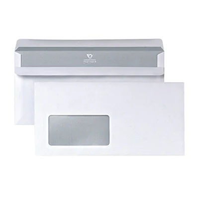 POSTHORN Briefumschlag DIN lang 220 x 110 mm (B x H) mit Fenster 75g/m² mit Selbstklebung Papier weiß 1.000 St./Pack. POSTHORN Briefumschlag DIN lang 220 x 110 mm (B x H) mit Fenster 75g/m² mit Selbstklebung Papier weiß 1.000 St./Pack.